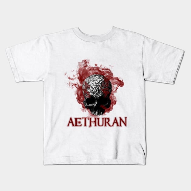 Red skull alternative Kids T-Shirt by Aethuran